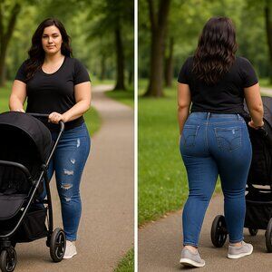 YMI Wanna Betta‎ Butt High-Rise Distressed Skinny Jeans size 18